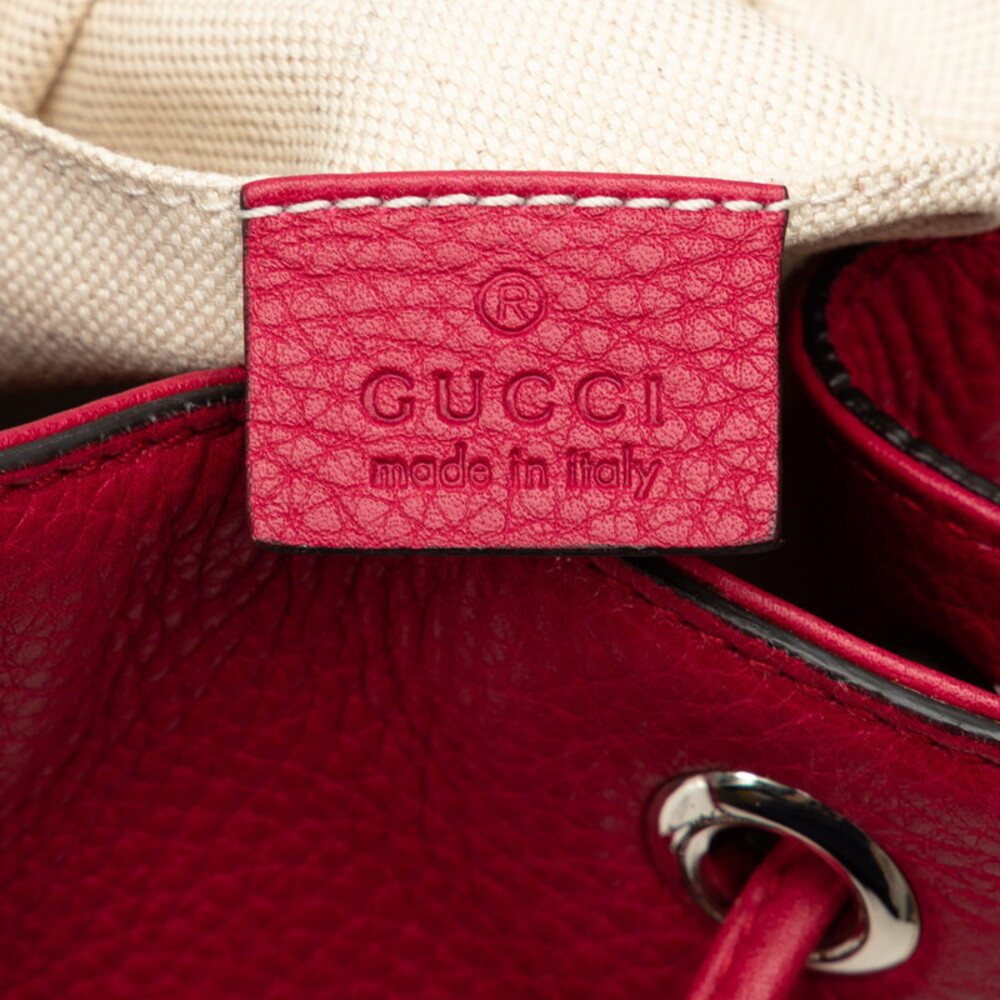 Gucci Bamboo Backpack Red Leather - Picture 7 of 7